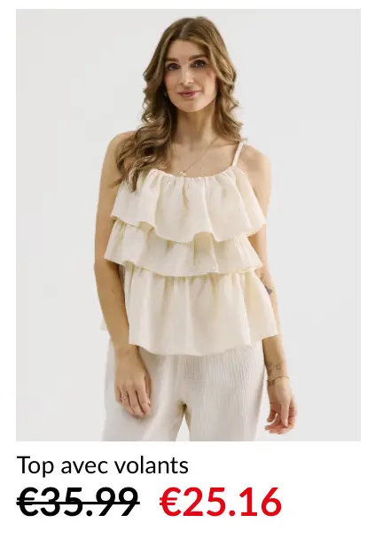 Offre: Top avec volants
