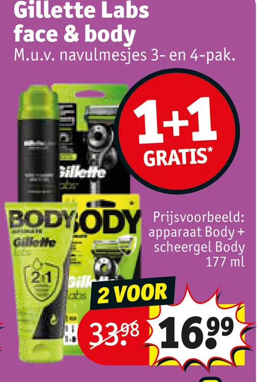 Promotie: Gillette Labs face & body