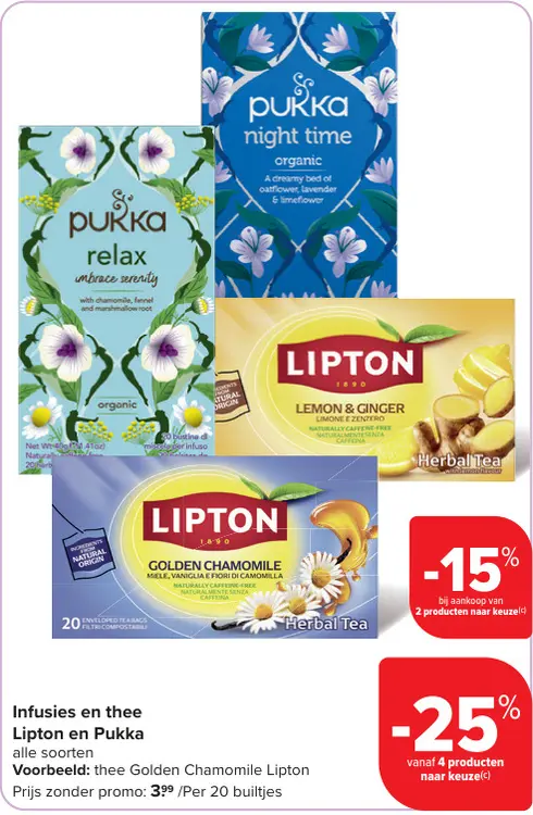 Promotie: Infusies en thee