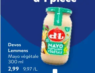 Offre: Mayo végétale