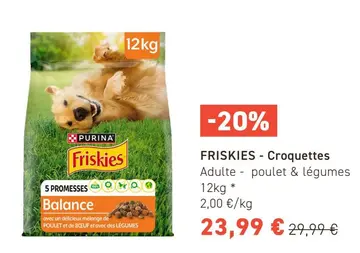 Offre: FRISKIES - Croquettes Adulte - poulet & légum