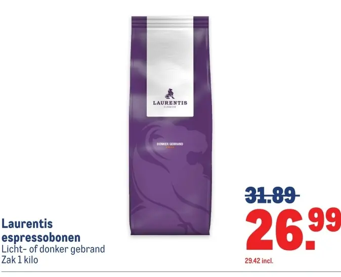 Aanbieding: Laurentis espressobonen