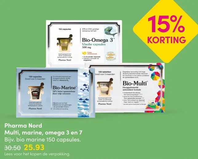 Aanbieding: Pharma Nord Multi, marine, omega 3 en 7