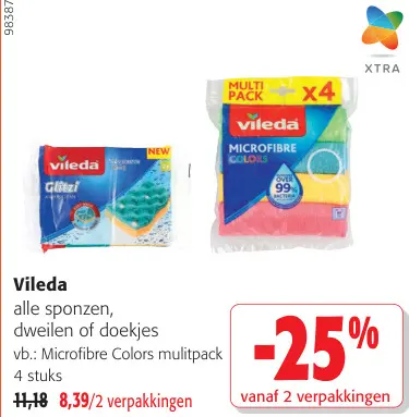 Promotie: alle sponzen, dweilen of doekjes