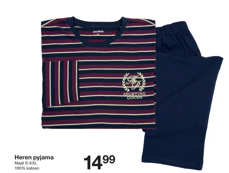 Aanbieding: Heren pyjama