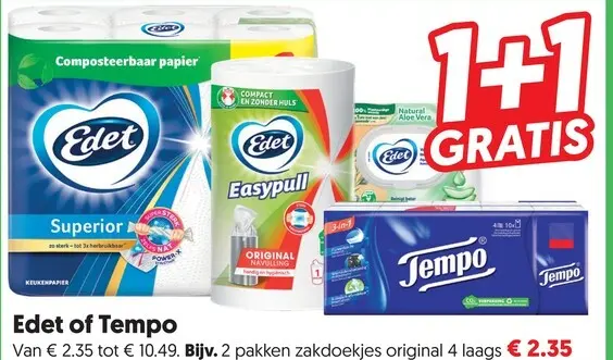 Aanbieding: Edet of Tempo