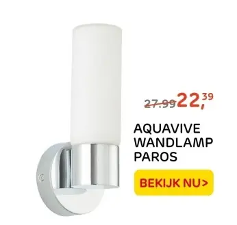 Aanbieding: AQUAVIVE WANDLAMP PAROS