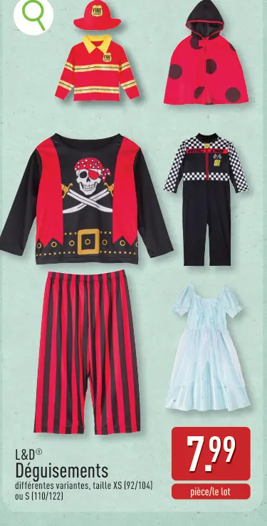 Offre: Déguisements