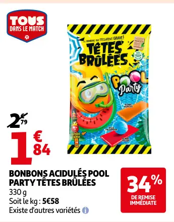 Offre: Bonbons acidulés pool party