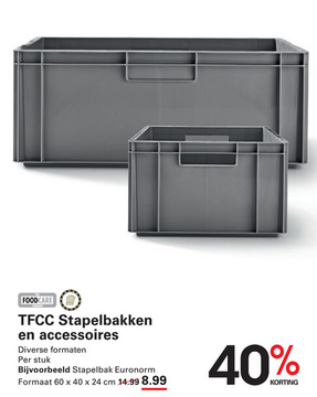 Aanbieding: TFCC Stapelbakken en accessoires