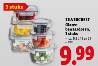Promotie: Glazen bewaardozen