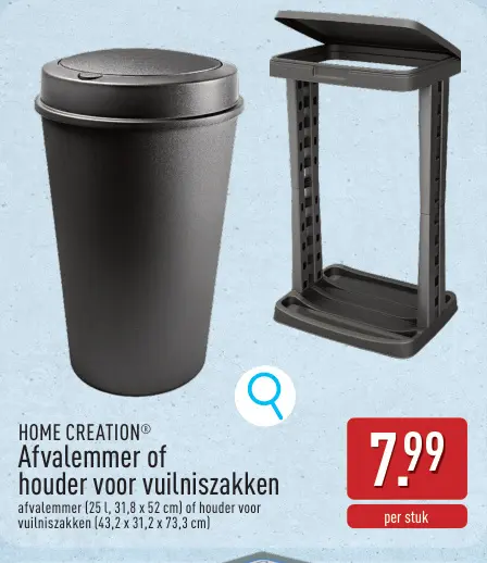 Promotie: Afvalemmer of houder voor vuilniszakken