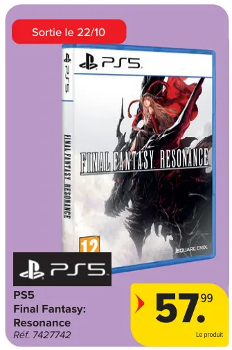 Offre: PS5 Final Fantasy: Resonance