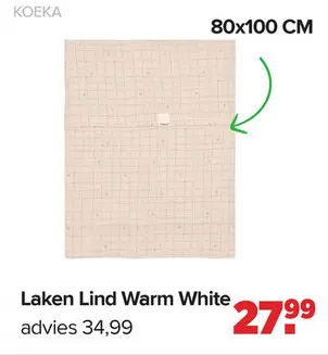 Aanbieding: Laken Lind Warm White