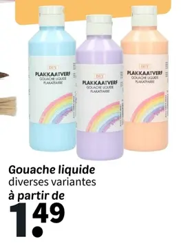 Offre: Gouache liquide diverses variantes