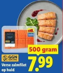 Aanbieding: GGN Verse zalmfilet op huid