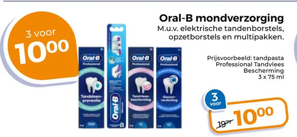 Aanbieding: Oral-B mondverzorging
