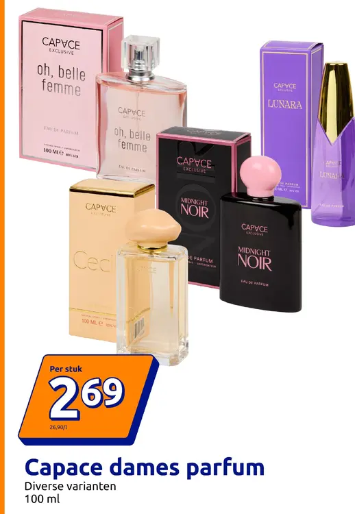 Promotie: Capace dames parfum