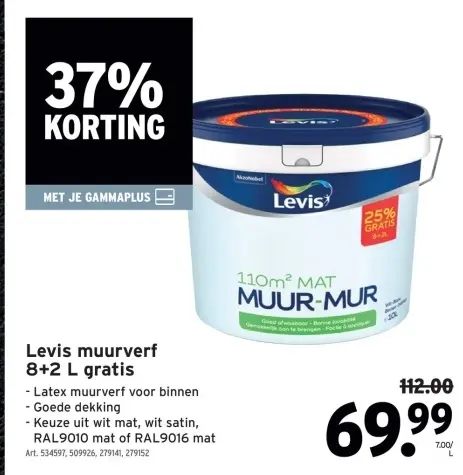 Aanbieding: Muurverf