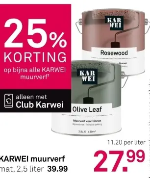 Aanbieding: muurverf
