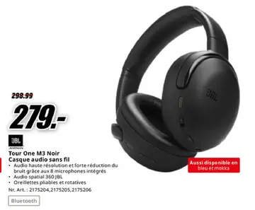 Offre: Tour One M3 Noir Casque audio sans fil