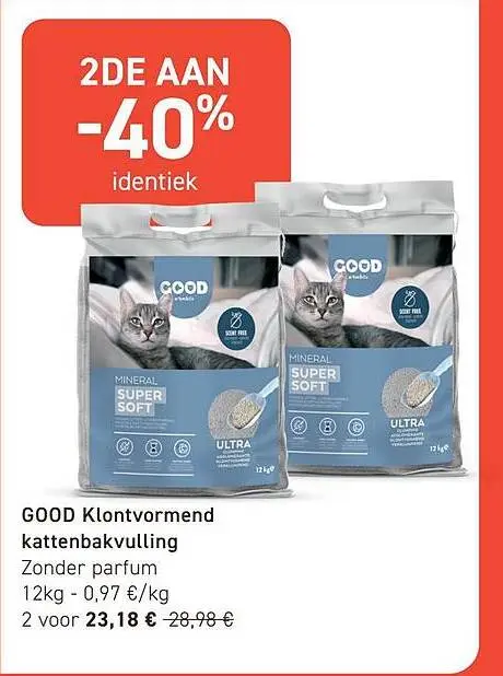 Promotie: Klontvormend kattenbakvulling