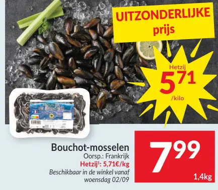 Promotie: Bouchot-mosselen