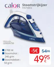 Aanbieding: Calor Stoomstrijkijzer FV5750CO