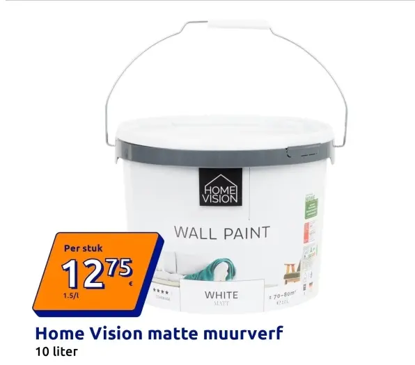 Aanbieding: Home Vision matte muurverf