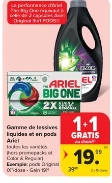 Offre: Gamme de lessives liquides et en pods