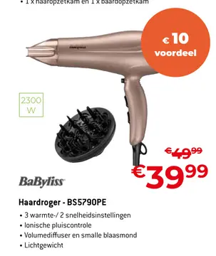 Aanbieding: Haardroger - BS5790PE