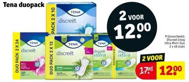 Aanbieding: Tena duopack