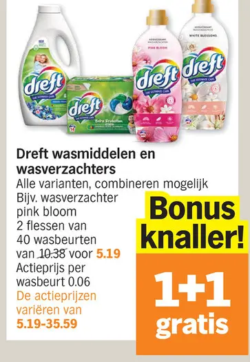 Promotie: wasmiddelen en wasverzachters