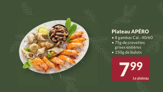 Offre: Plateau APÉRO