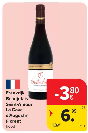 Promotie: Beaujolais Saint-Amour La Cave d'Augustin Florent