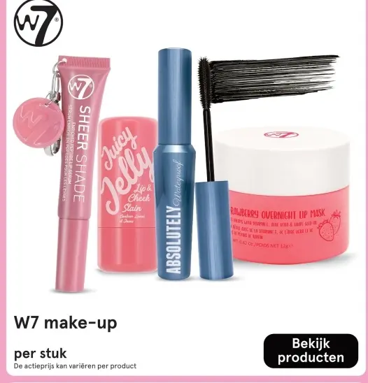 Aanbieding: W7 make-up