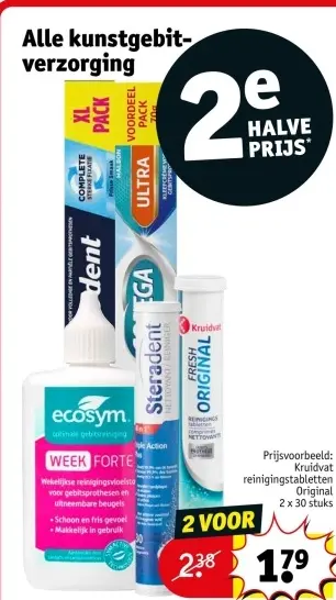 Aanbieding: Alle kunstgebitverzorging