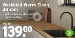 Aanbieding: Werkblad Warm Eiken