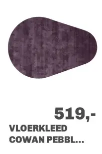 Aanbieding: Vloerkleed COWAN pebbl...