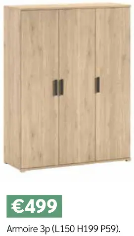 Offre: Armoire 3p