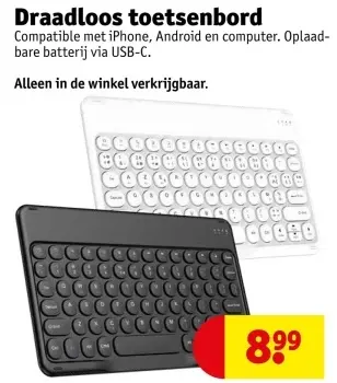 Aanbieding: Draadloos toetsenbord