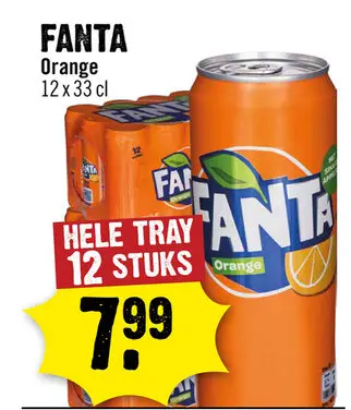 Aanbieding: Fanta Orange 12 x 33 cl