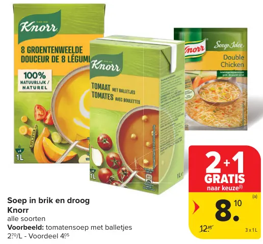 Promotie: Soep in brik en droog