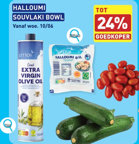 Promotie: Halloumi souvlaki bowl