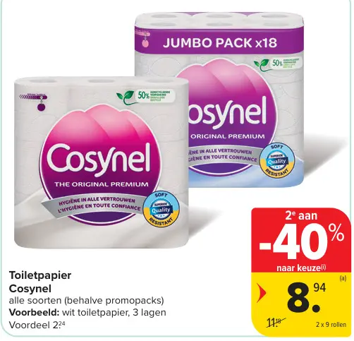 Promotie: Toiletpapier