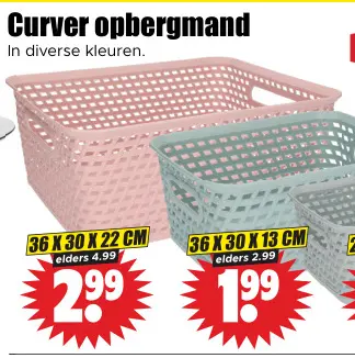 Aanbieding: Curver opbergmand