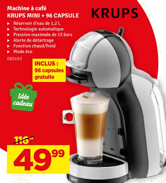 Offre: Machine à café KRUPS MINI