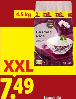 Aanbieding: Golden Sun Basmatirijst