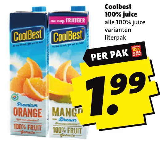 Aanbieding: 100% juice