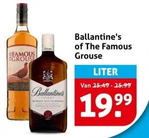 Aanbieding: Ballantine's of The Famous Grouse